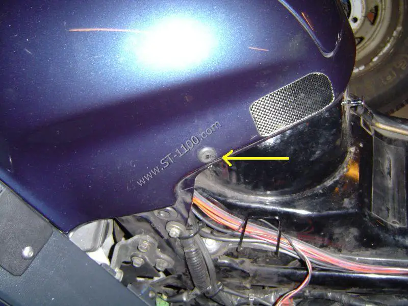 Air hole in ST1100 tank cover