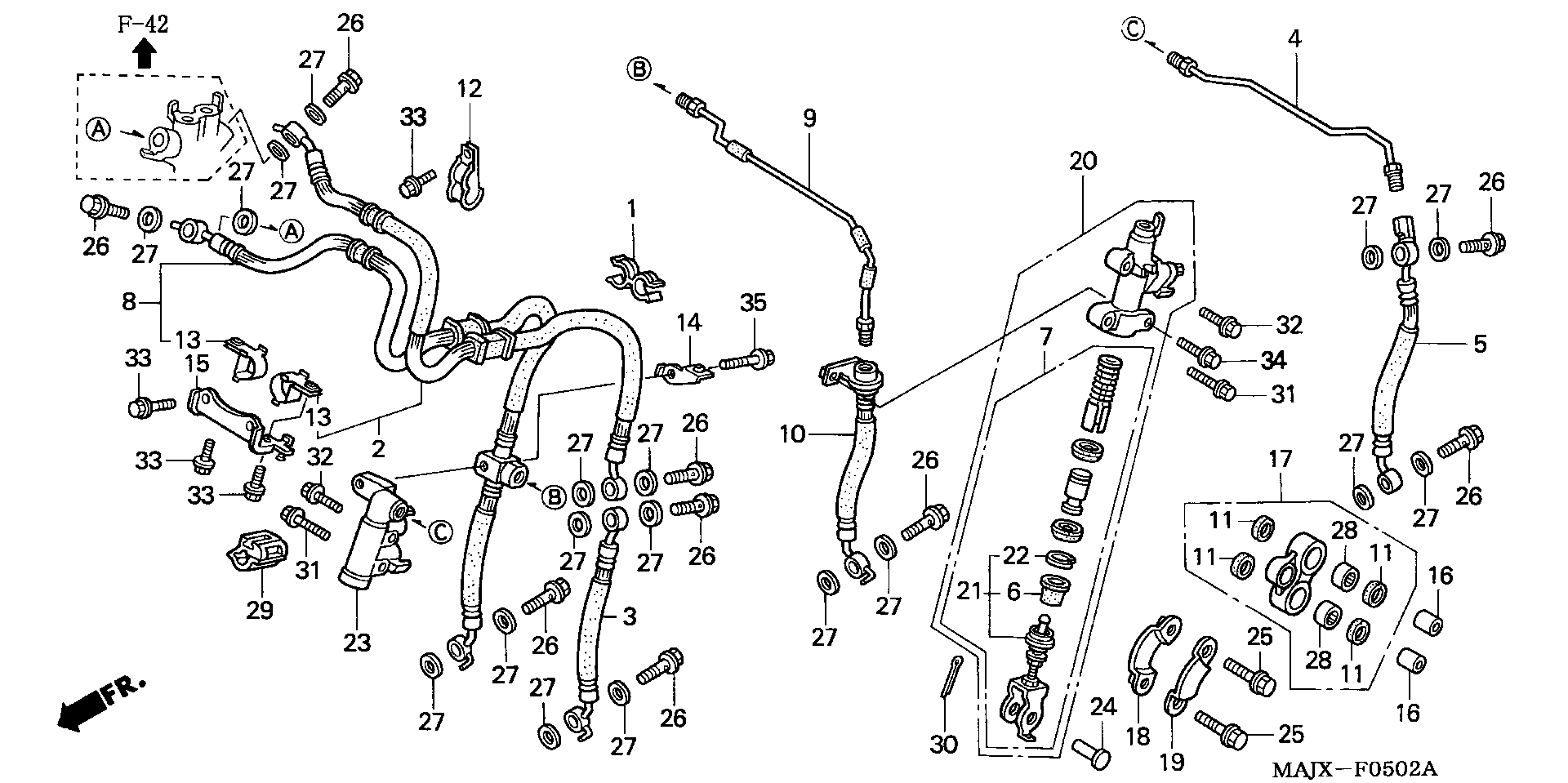 Parts fiche Brake Master Cylinder Secondary ST1100