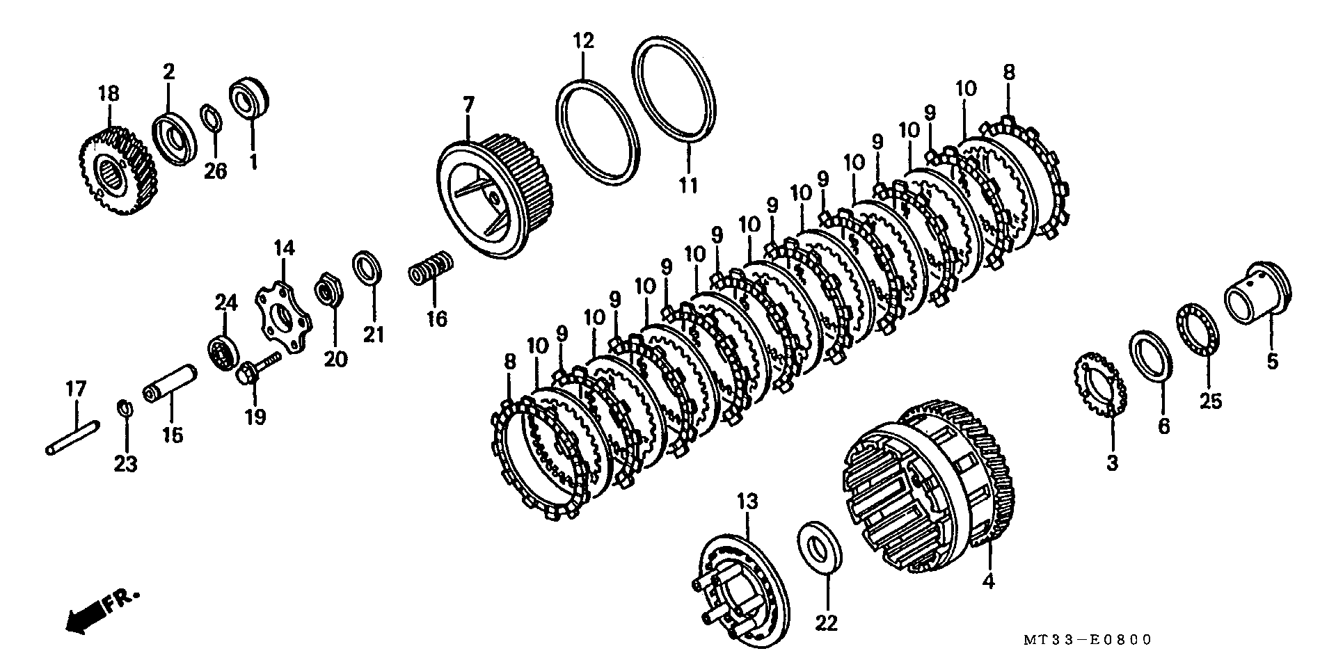 Parts fiche Clutch ST1100