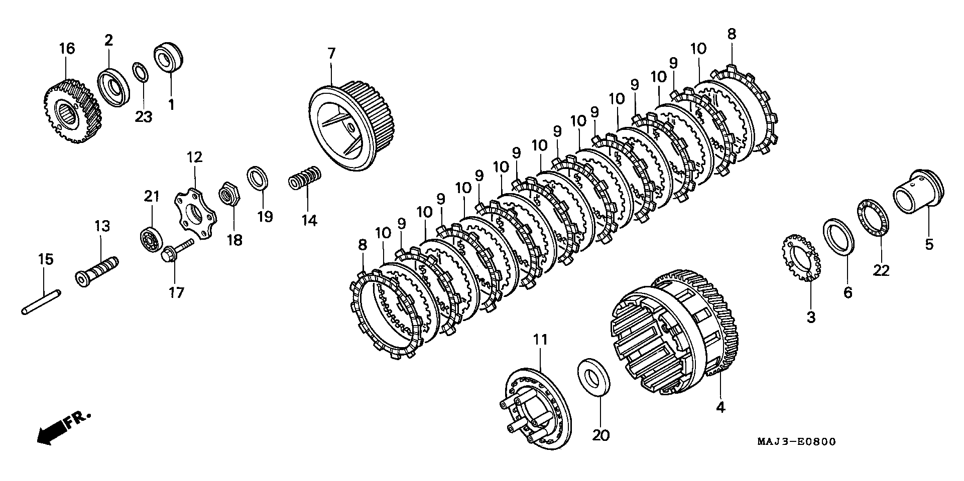 Parts fiche Clutch ST1100