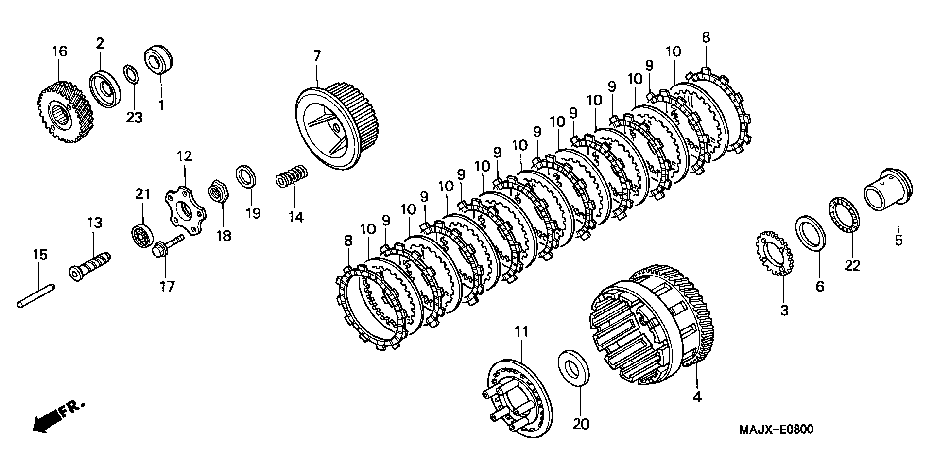 Parts fiche Clutch ST1100