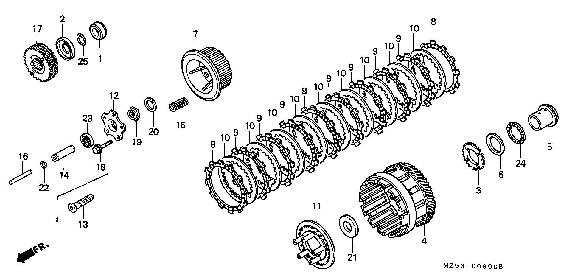 Parts fiche Clutch ST1100