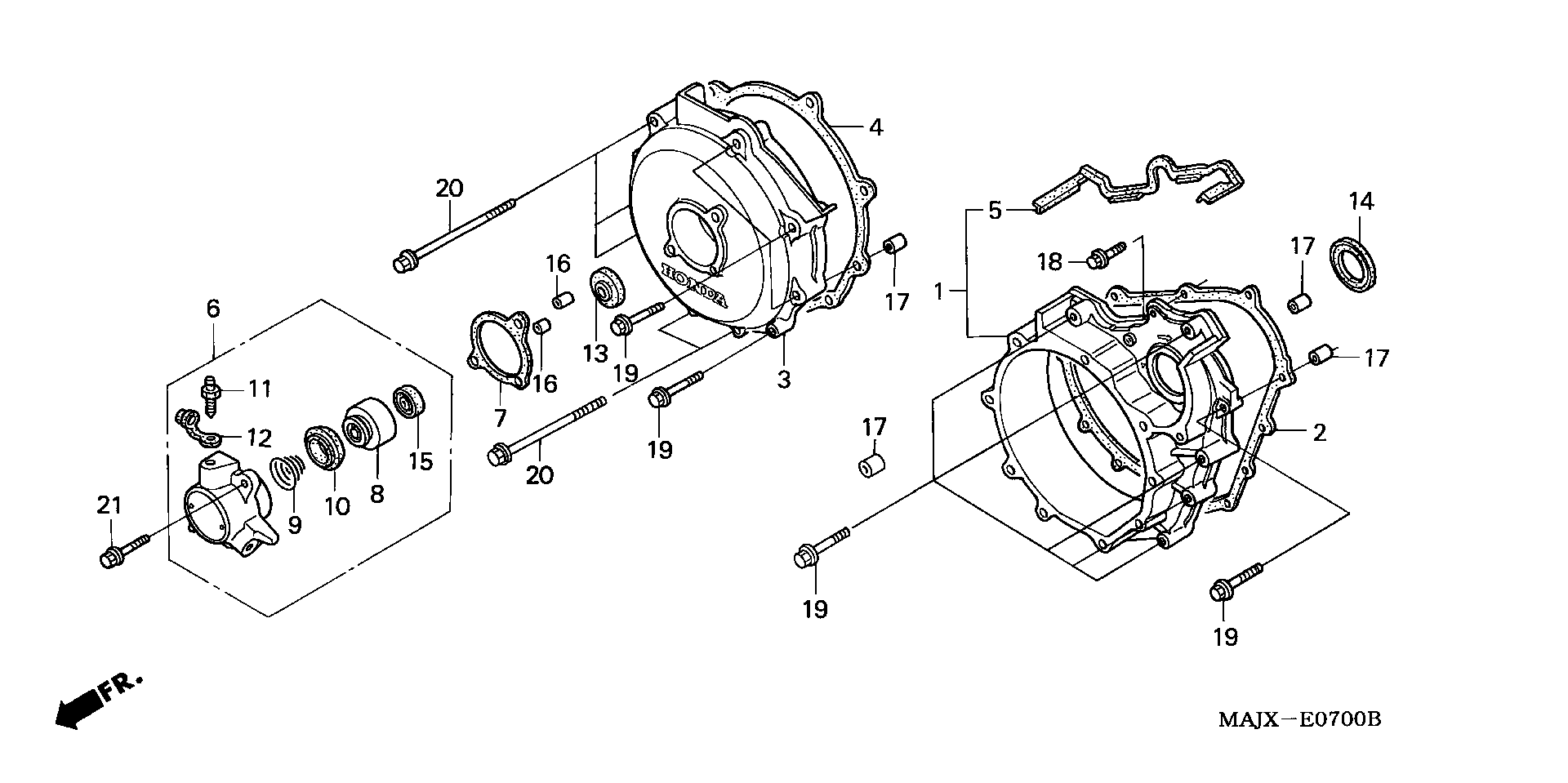 Parts fiche Clutch Cover ST1100