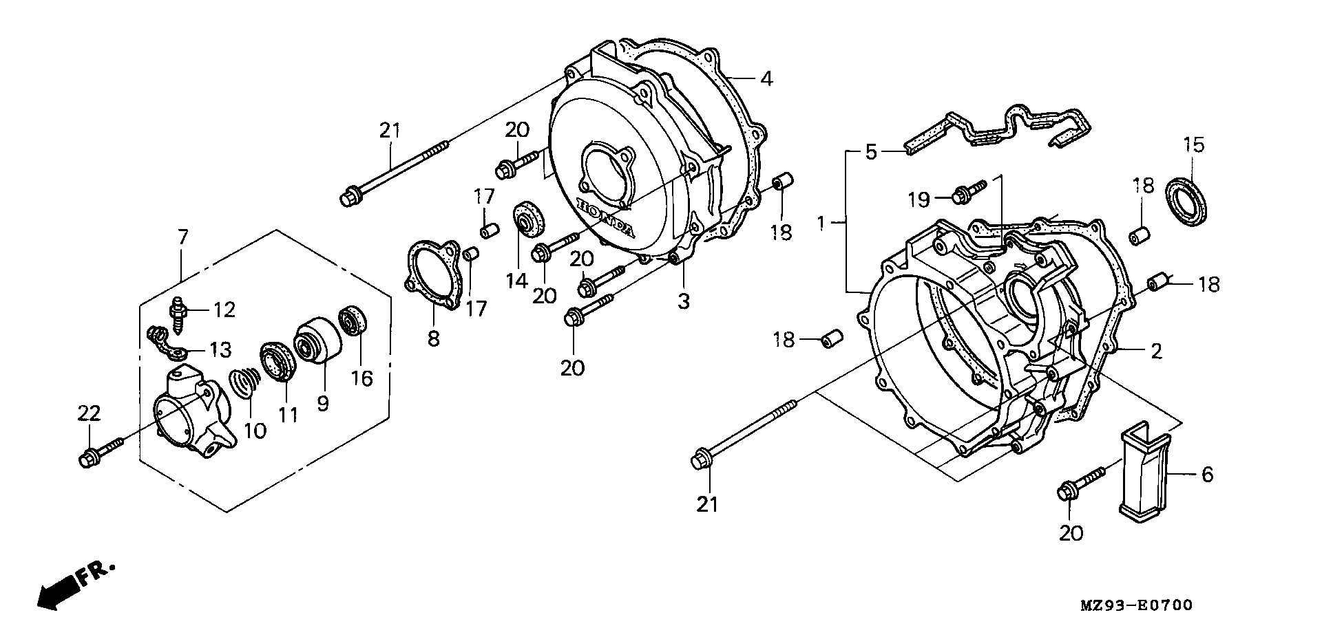 Parts fiche Clutch Cover ST1100