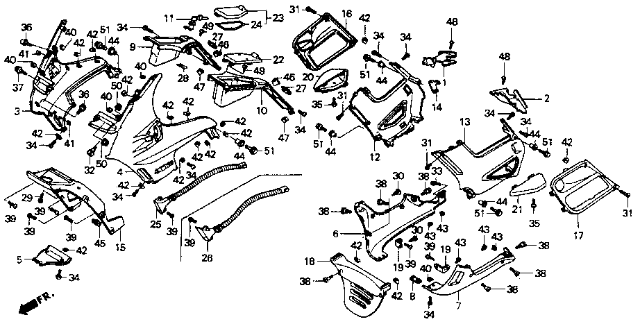 Parts fiche Fairing ST1100