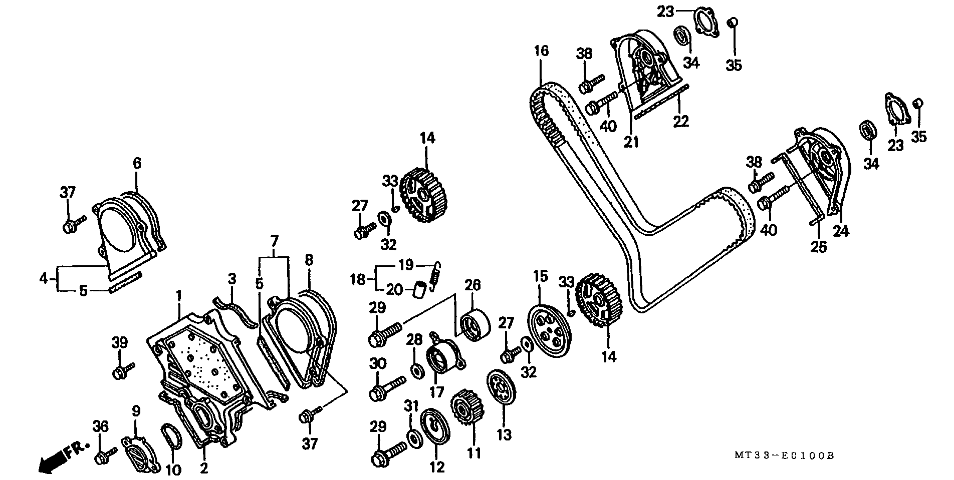 Parts fiche Front Cover ST1100