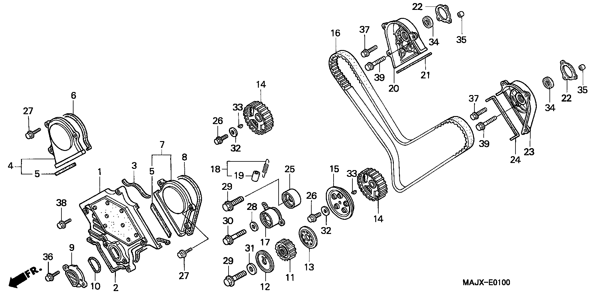 Parts fiche Front Cover ST1100