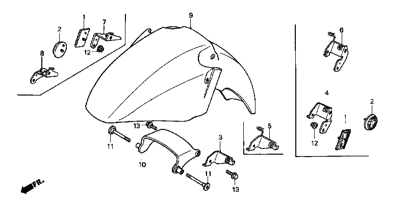 Parts fiche Front Fender ST1100