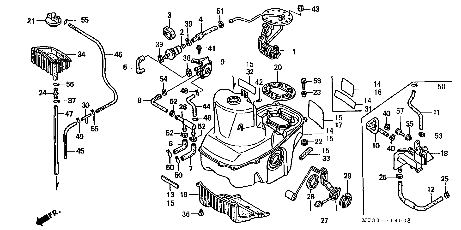 Parts fiche Fuel Tank ST1100