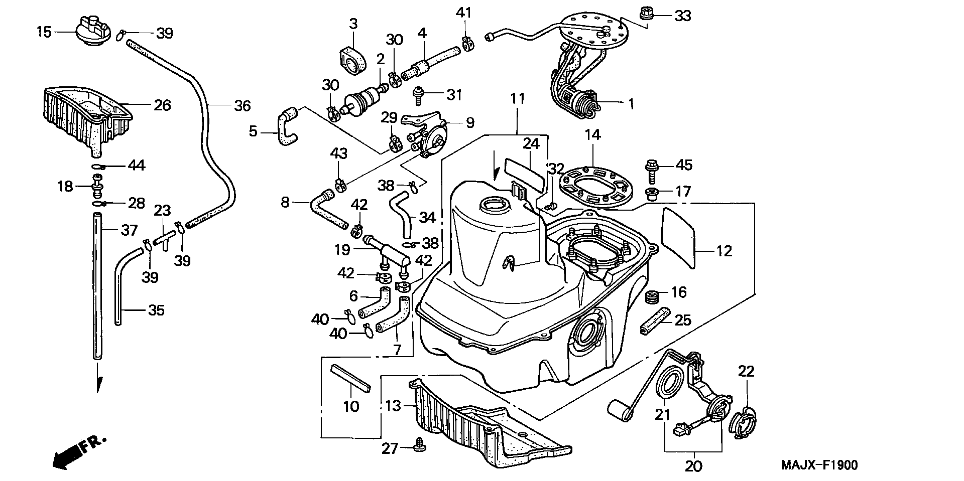 Parts fiche Fuel Tank ST1100