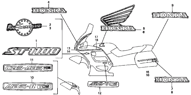 Parts fiche Marks ST1100