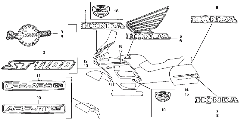 Parts fiche Marks ST1100