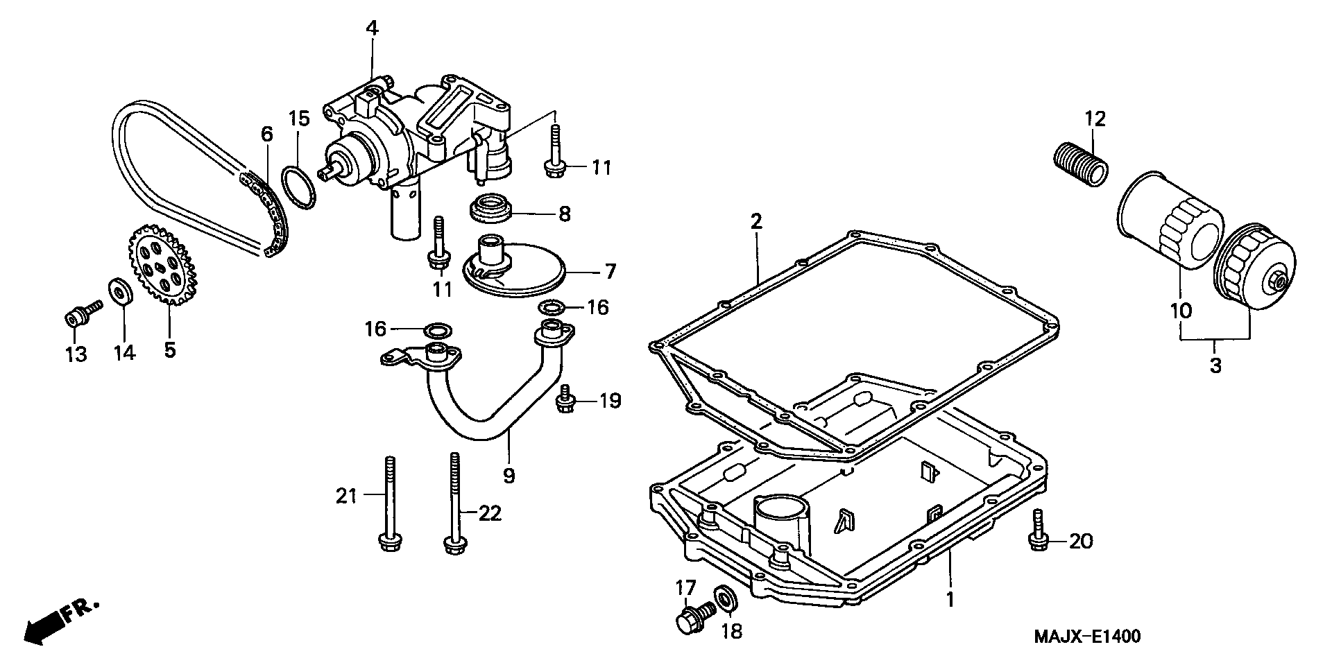 Parts fiche Oil Pump ST1100