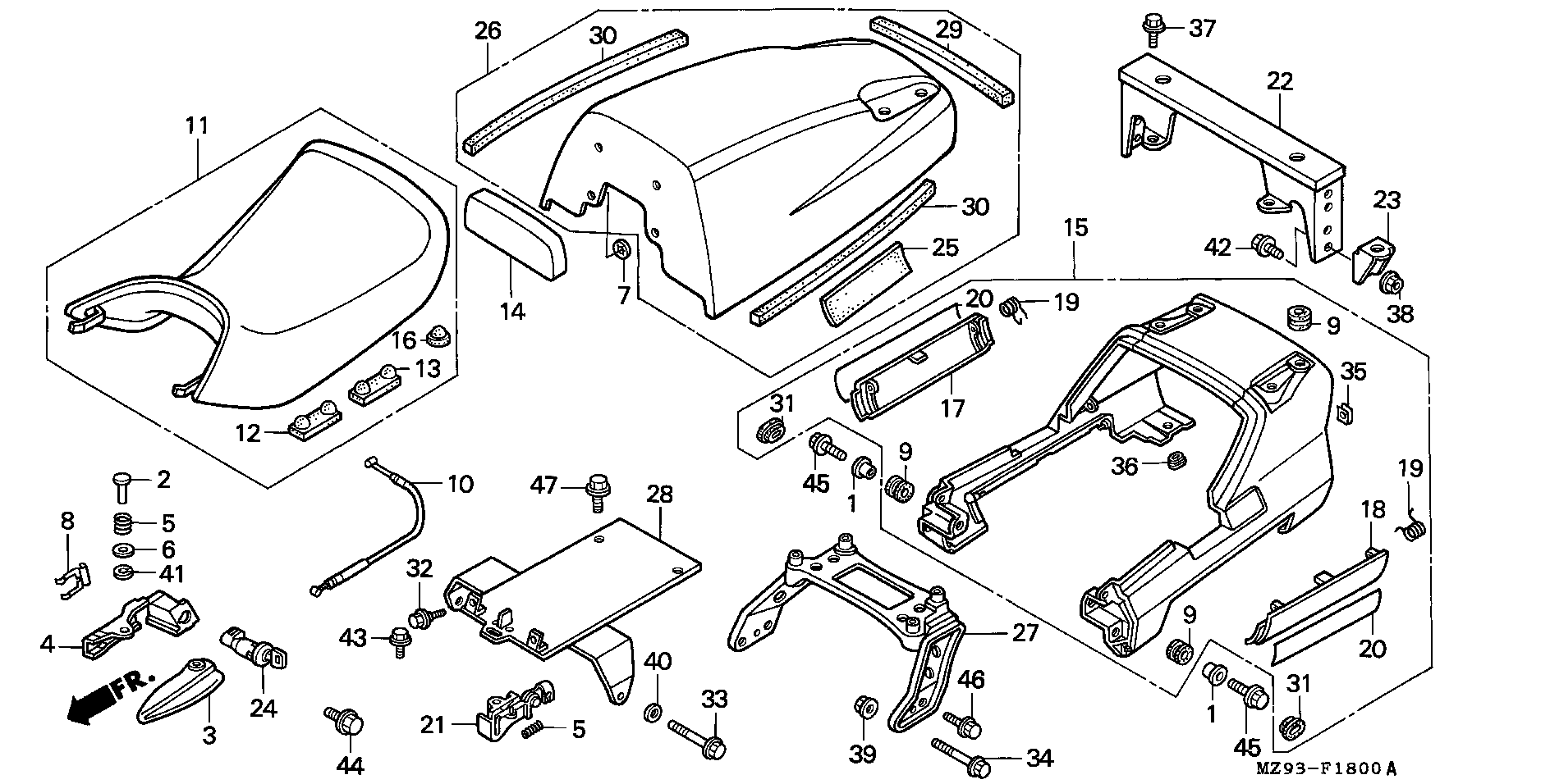 Parts fiche Seat ST1100