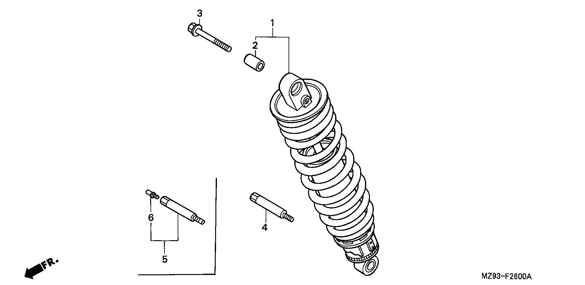 Parts fiche Shock Absorber ST1100