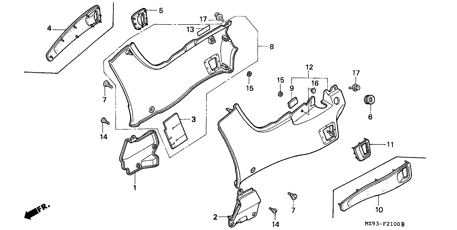 Parts fiche Side Cover ST1100