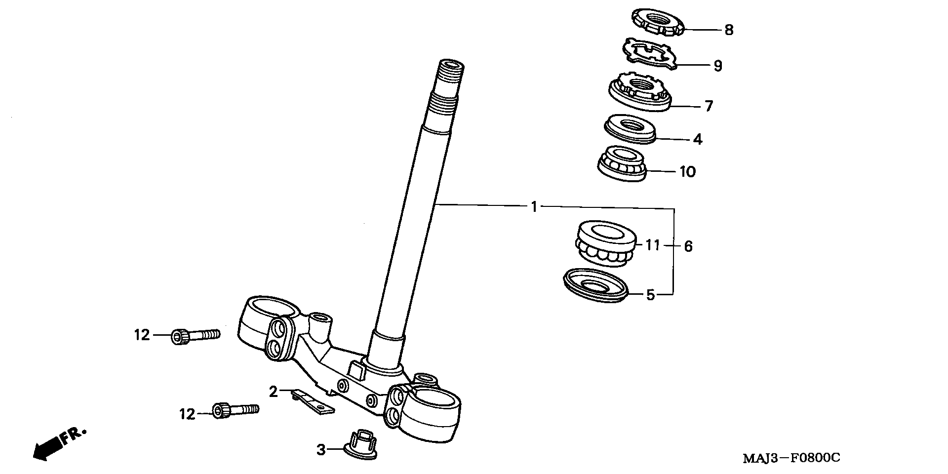 Parts fiche Steering Stem ST1100