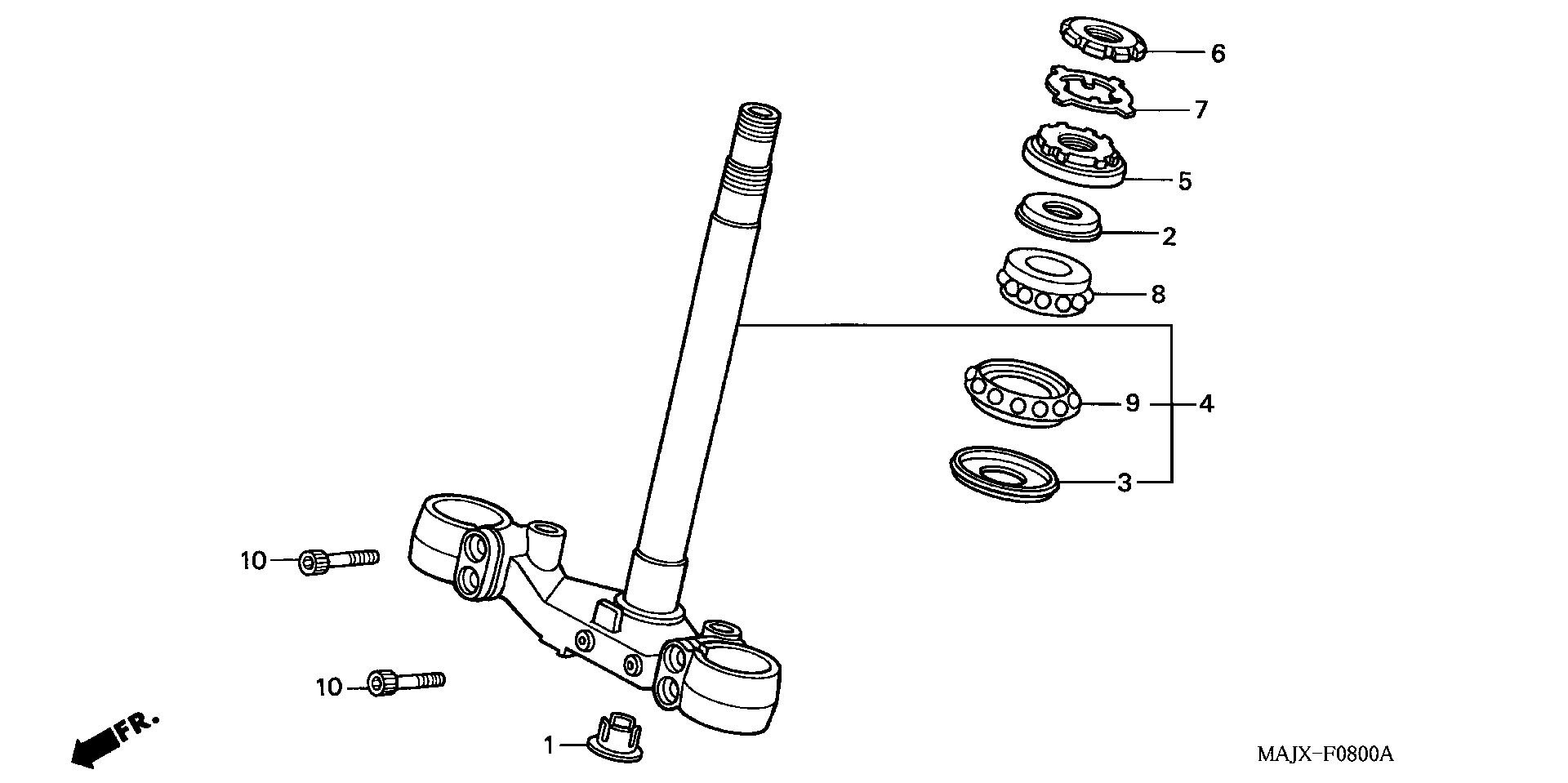 Parts fiche Steering Stem ST1100