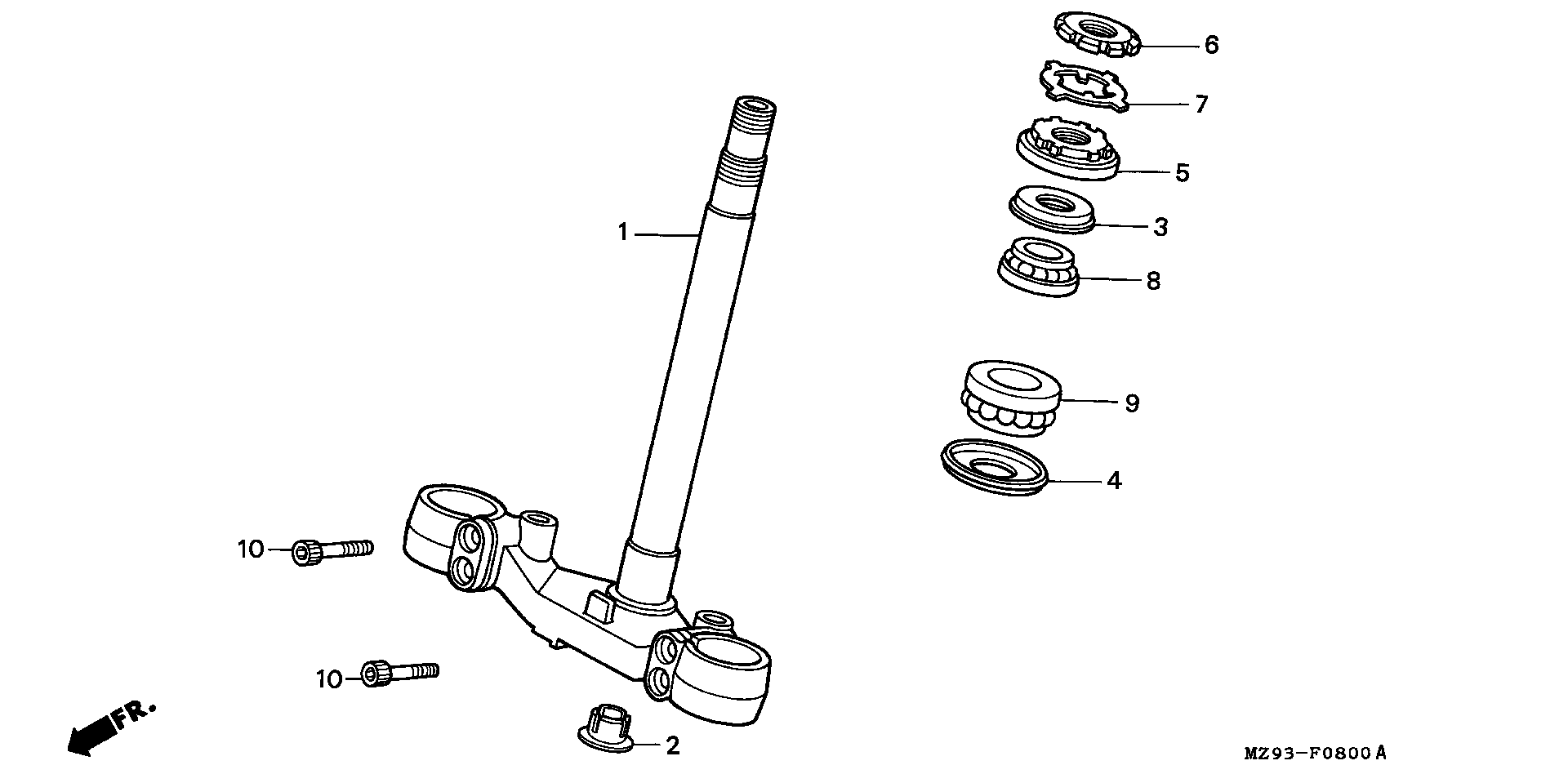 Parts fiche Steering Stem ST1100