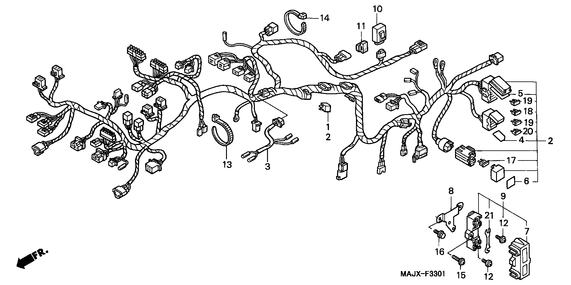 Parts fiche Wiring Harness ST1100