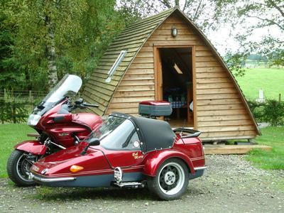 ST1100 with EZS RX5 sidecar, Thornhill, Stirling, Scotland